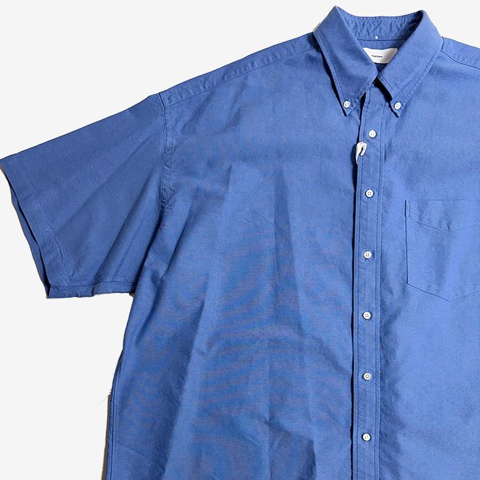 Oxford S/S Oversized B.D Shirt / Sax