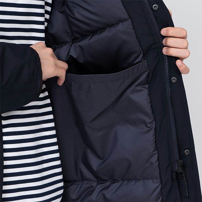 nanamica - GORE-TEX Down Coat / N(Navy) | Stripe Online Store