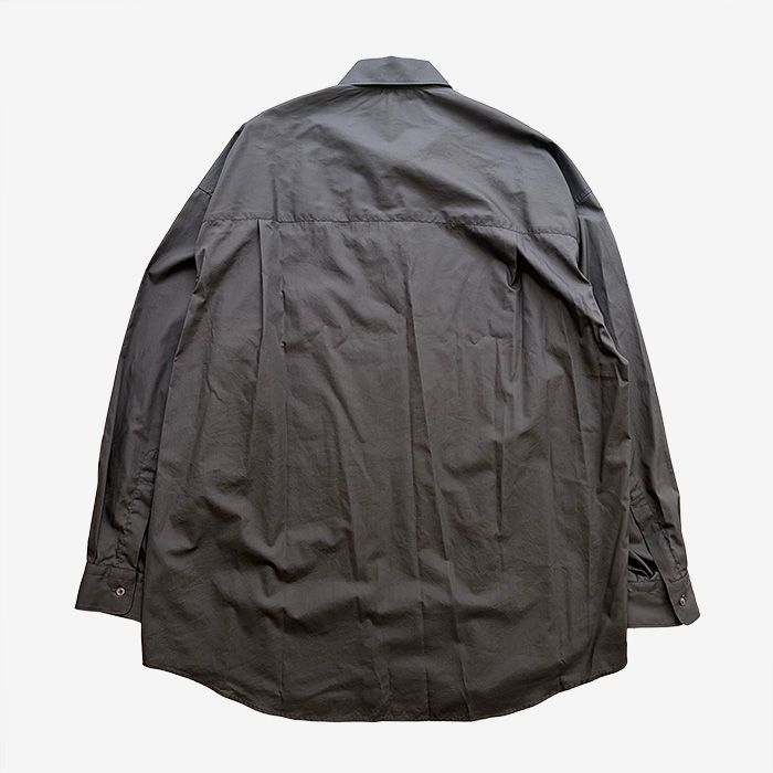Broad L/S Oversized Regular Collar Shirt / C.Gray