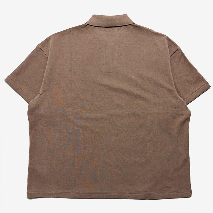 Cotton Pique Jersey S/S Skipper Polo / Taupe