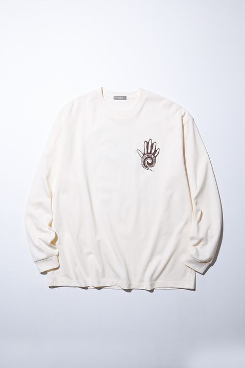 PRINTED T-SHIRT LS CO / PREACHERS / WHITE