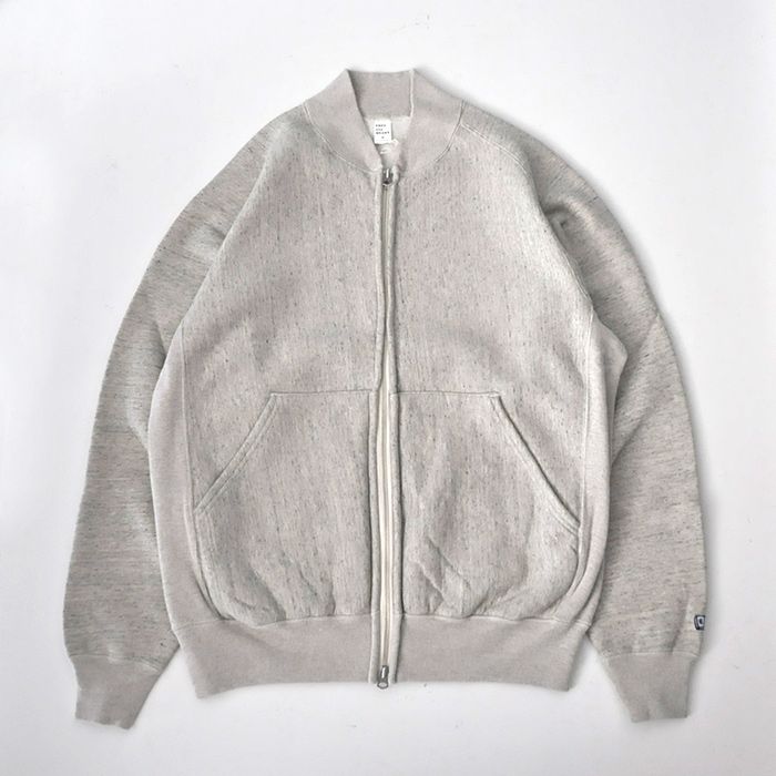 Zip Rib Neck Sweat / Porridge