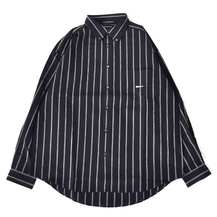 KENNEDY'S MULTI STRIPE LS SHIRT / NAVY - 2