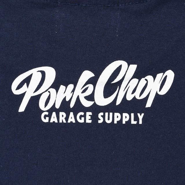 SLOGAN L/S TEE / NAVY / プリントロンティー