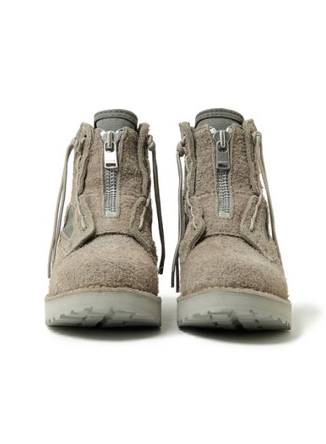 TROOPER LACE UP BOOTS COW LEATHER / GRAY
