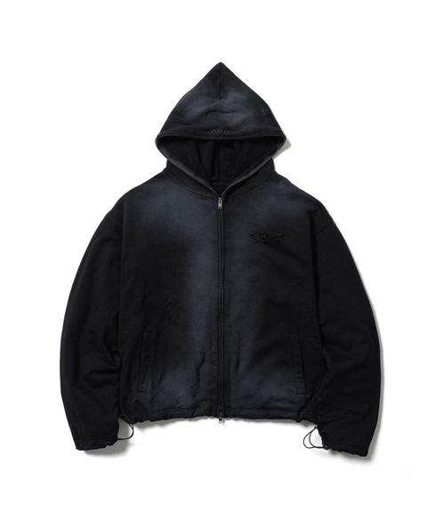 CPG LOGO FADE ZIP HOODIE / BLACK / フェードジップパーカー / FS1883