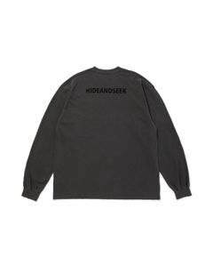 Logo L/S Tee(25aw) / D-BLK / プリントロングスリーブティー