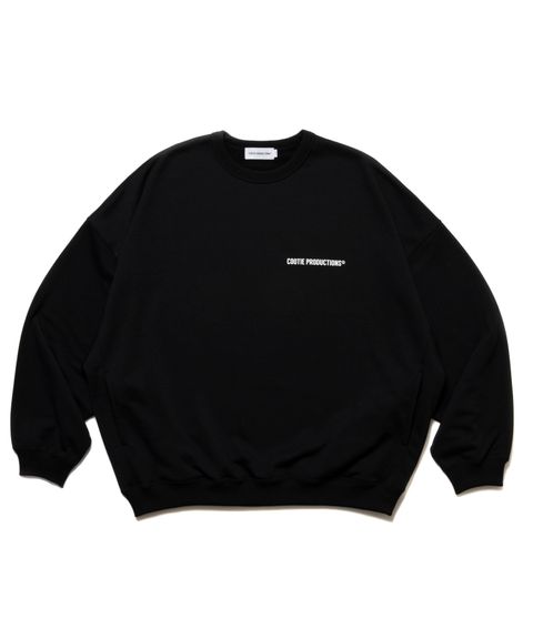 Dry Tech Oversized Sweat Crew / BLACK /  ドライテックスウェット