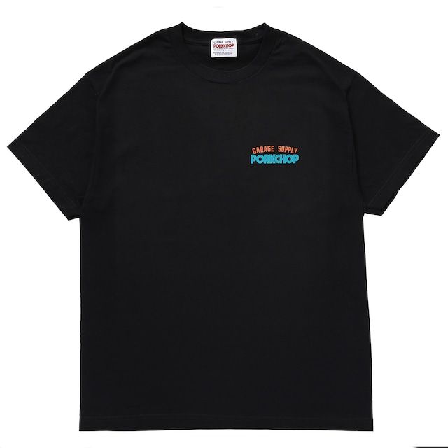 PC & SCREW TEE / BLACK / プリントティー