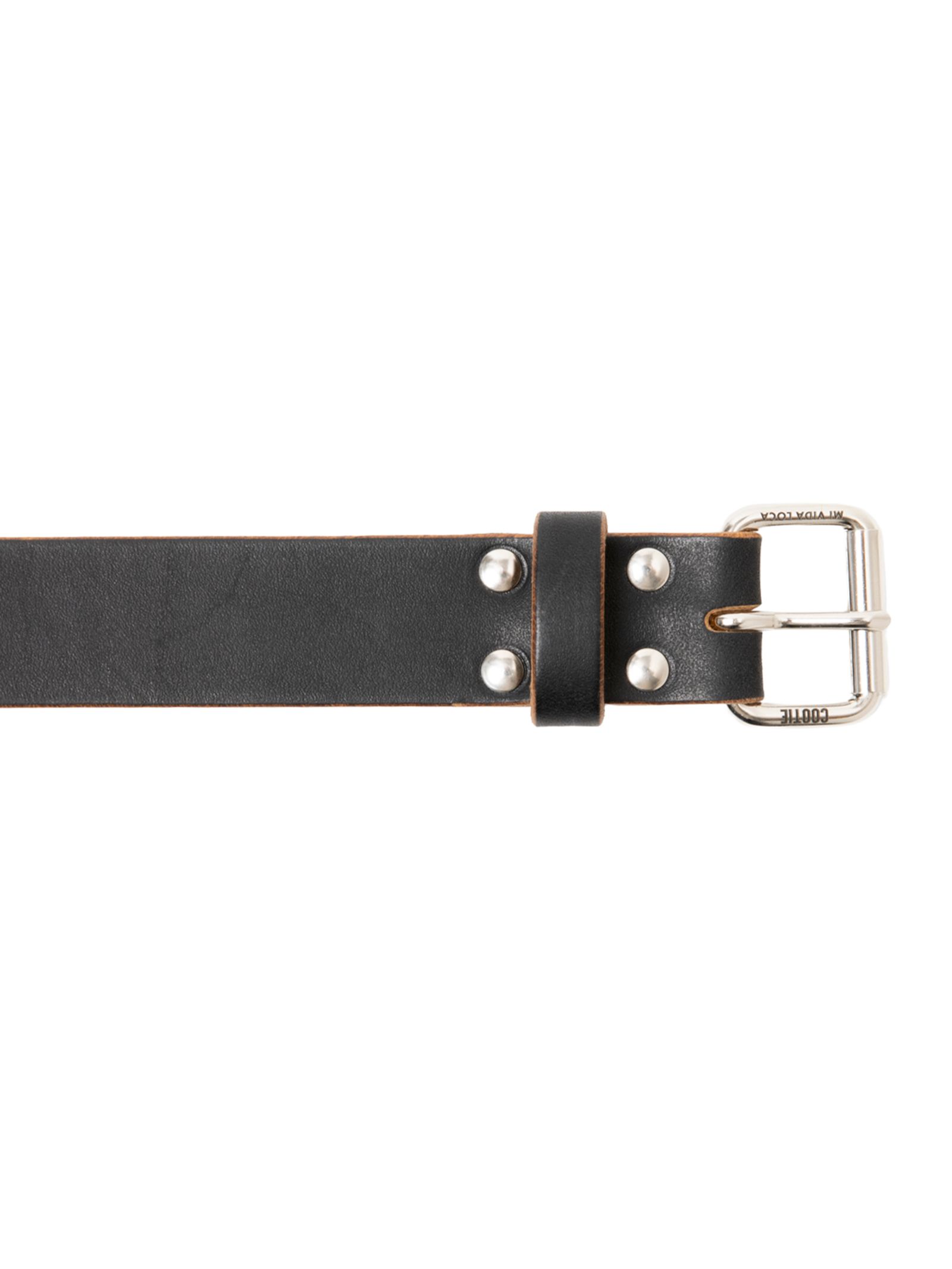 Tea-Core Leather Narrow Belt / BLACK /  レザー ベルト / CTE-26A518