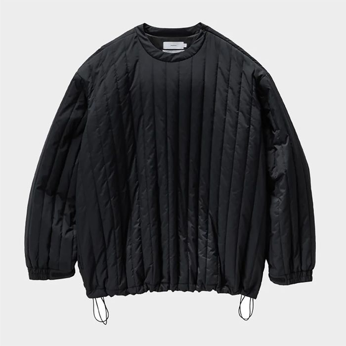 PERTEX UNLIMITED Quilted Crew Neck Pullover / BLACK
