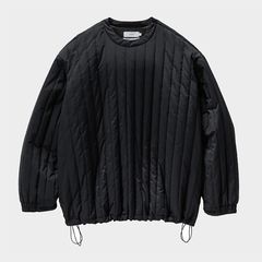PERTEX UNLIMITED Quilted Crew Neck Pullover / BLACK