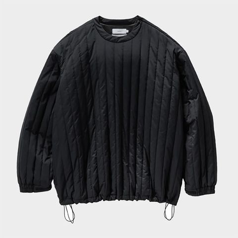 PERTEX UNLIMITED Quilted Crew Neck Pullover / BLACK