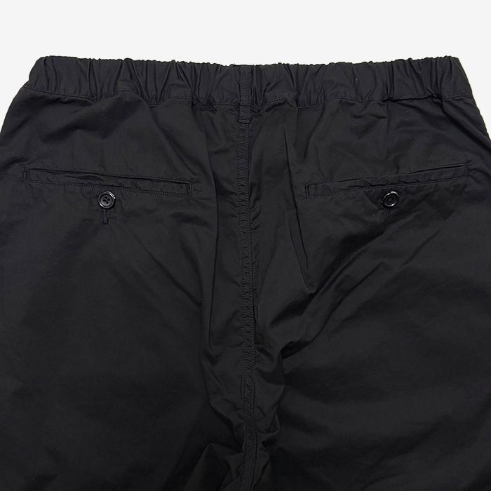 Garment Dyed Typewritter Oversized Slacks / Black