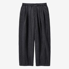 Sulfur Dyed Gabardine Two Tuck Easy Pants / Gray