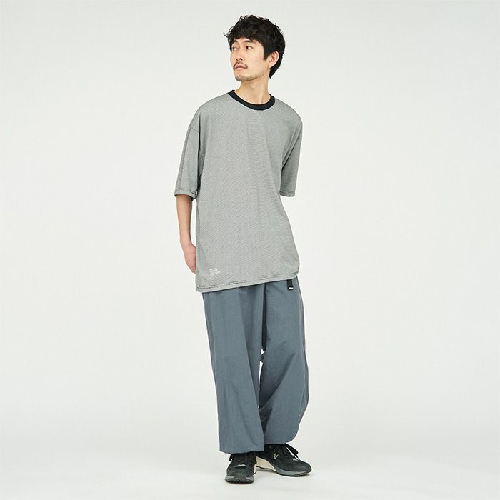 MICRO BORDER S/S TEE / WHITE × BLACK