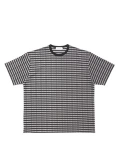 Supima Jacquard Border S/S Tee / BLACK /  ジャガードボーダーティーシャツ