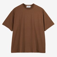 Recycled Cotton Jersey S/S Tee / BROWN