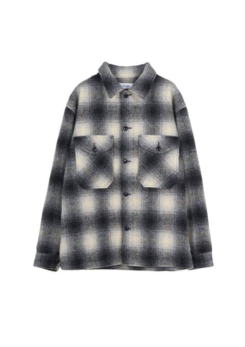 SHADOW CPO JKT / NATURAL×BLACK / CPOシャツジャケット