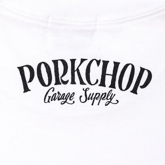 PORK FRONT TEE 25 / WHITE / プリントティー