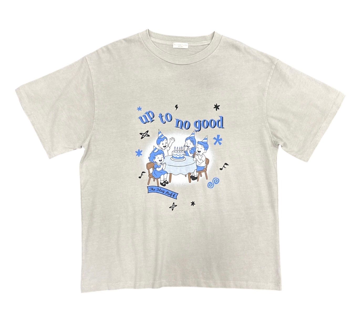 "PARTY" TEE / BEIGE / プリントティー