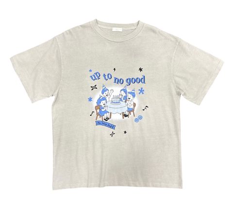 "PARTY" TEE / BEIGE / プリントティー