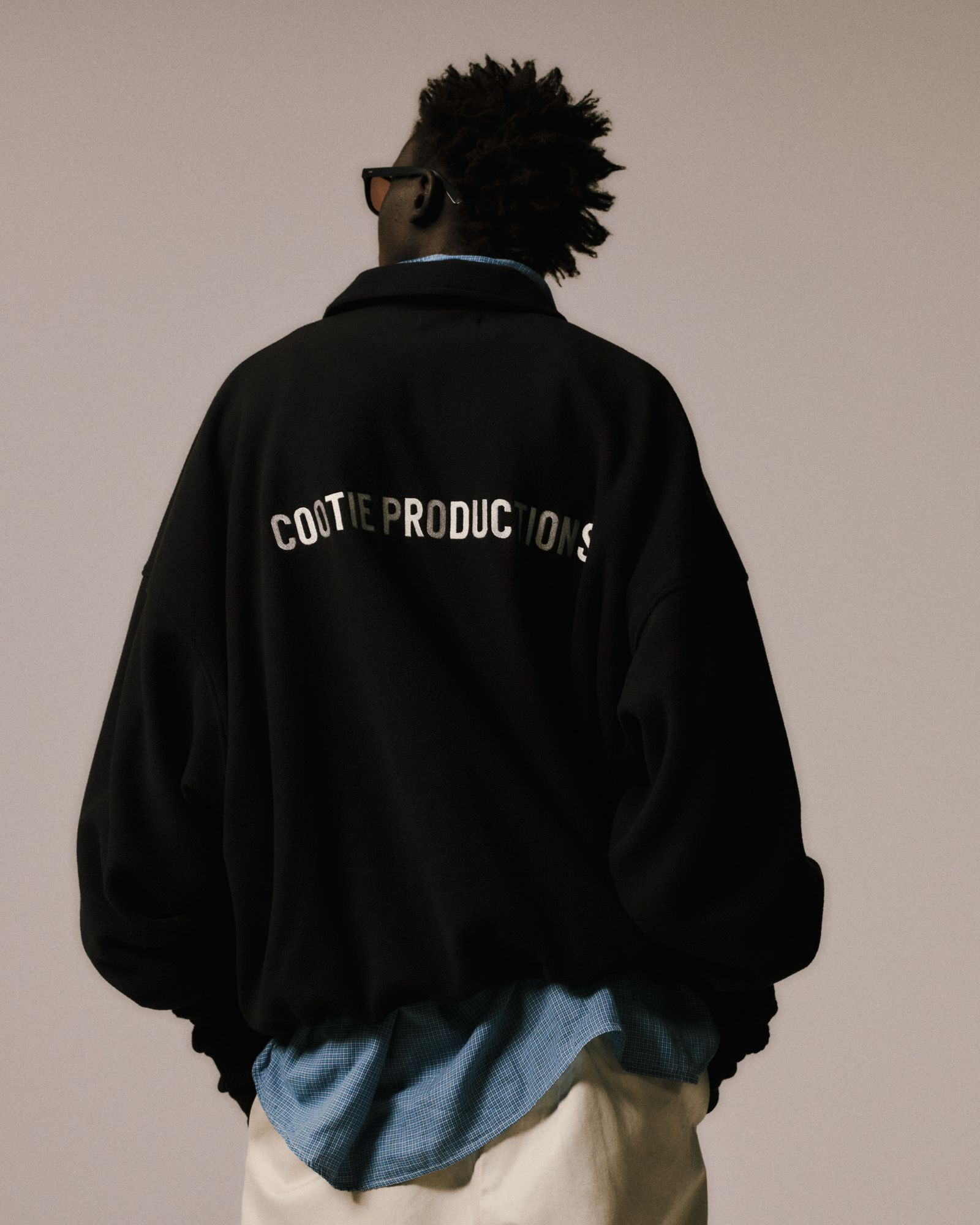 Fleece Sweat Polo Shirt / BLACK /  フリースポロシャツ / CTE-25A333