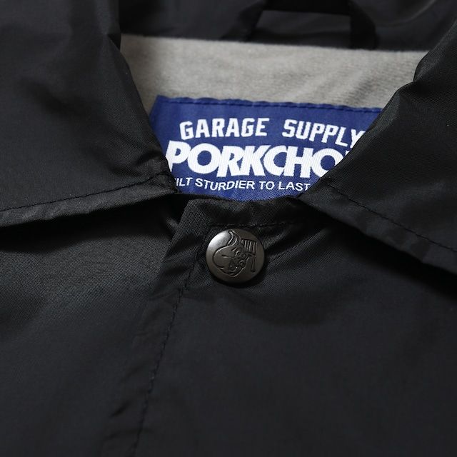 SC LOGO COACH JACKET / BLACK / コーチジャケット