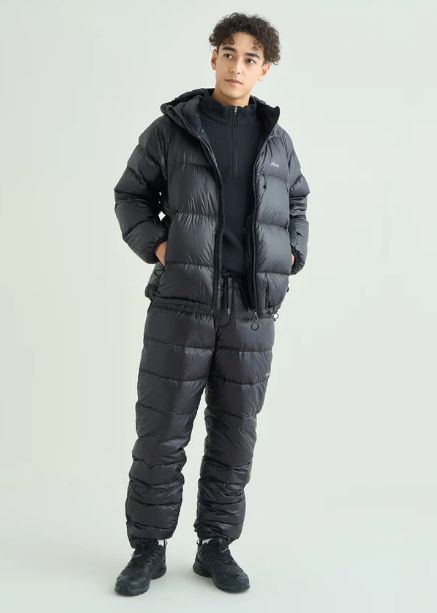 MOUNTAIN LODGE DOWN HOODIE JACKET / BLACK / ダウンジャケット