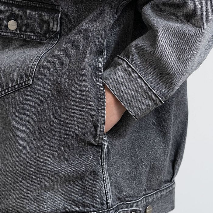 Selvage Denim Zip Jacket -LIGHT FADE- / BLACK LIGHT FADE