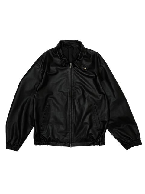 LEATHER BROUSON / BLACK