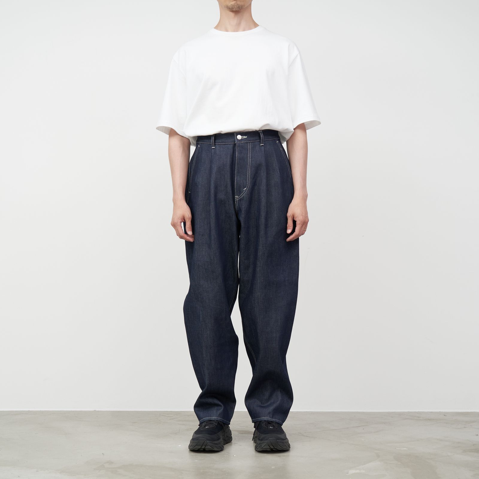 Graphpaper - Selvage Denim Two Tuck Tapered Pants / RIGID