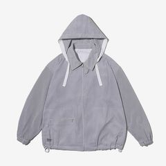 SEERSUCKER MARINE JACKET / WHITE × NAVY
