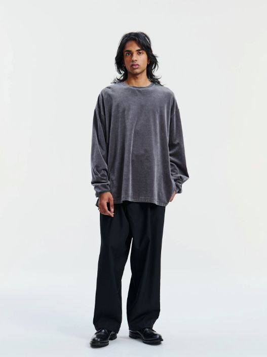 T/W Twill 2 Tuck Wide Easy Trousers / BLACK /  ツータックイージートラウザーズ / CTE-25S106