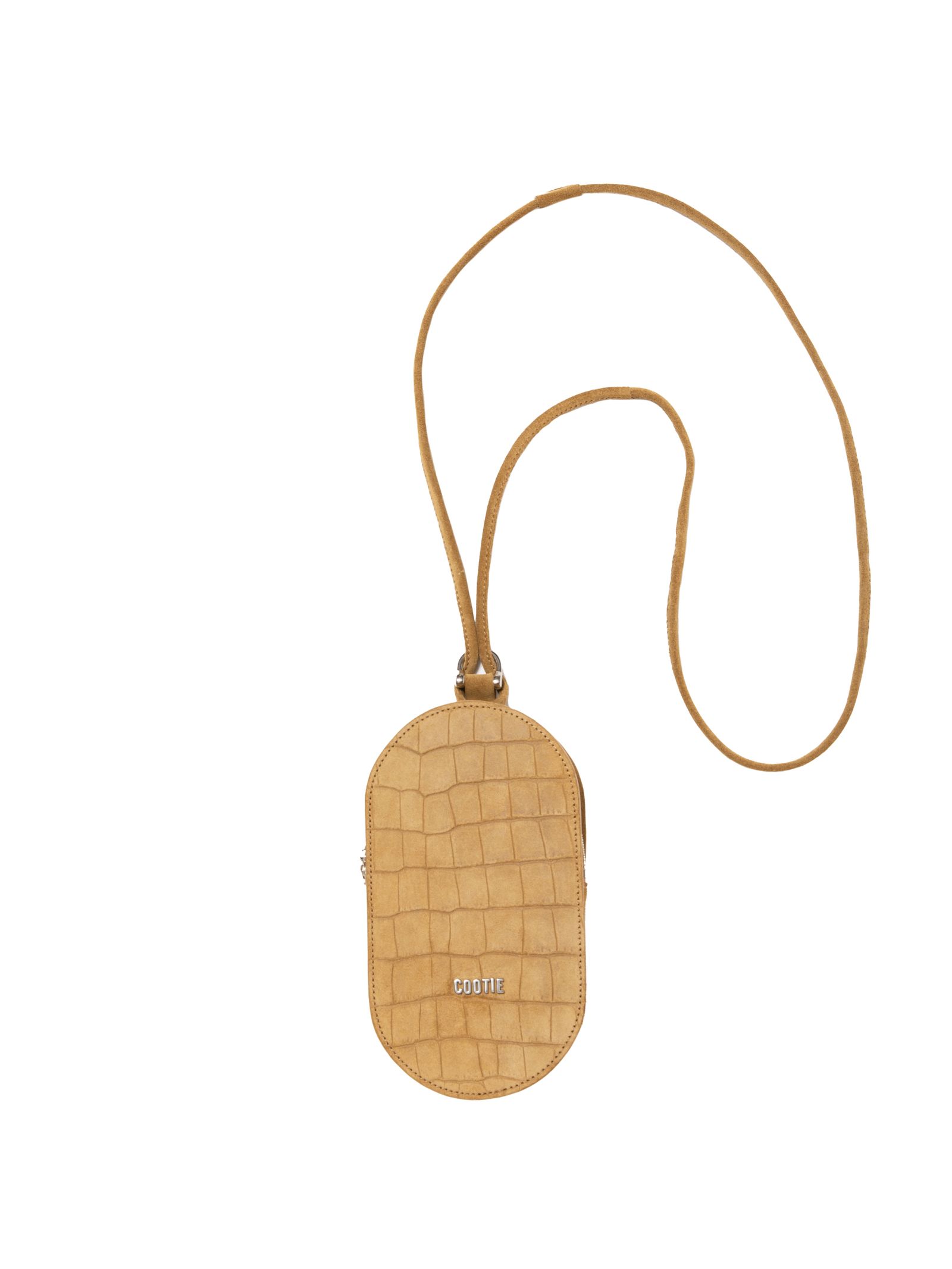 Leather Pill Bag / Beige Embossed Suede /  ショルダーバッグ / CTE-26S515