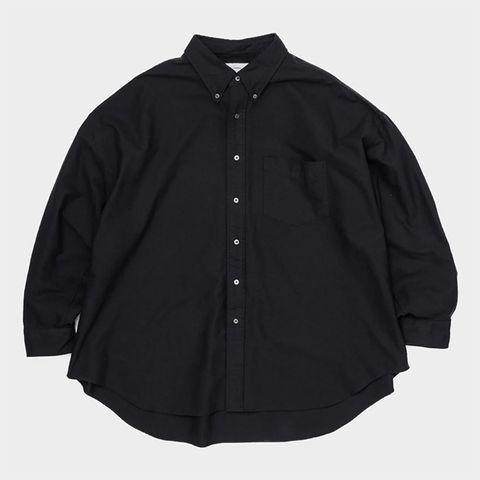 Oxford L/S Oversized B.D Shirt / BLACK