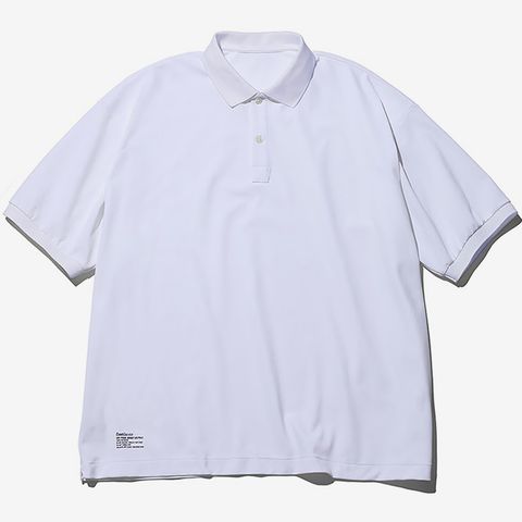 DRY PIQUE JERSEY S/S POLO / WHITE
