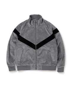 FRIEND TRACK JACKET / GRAY / ベロアトラックジャケット