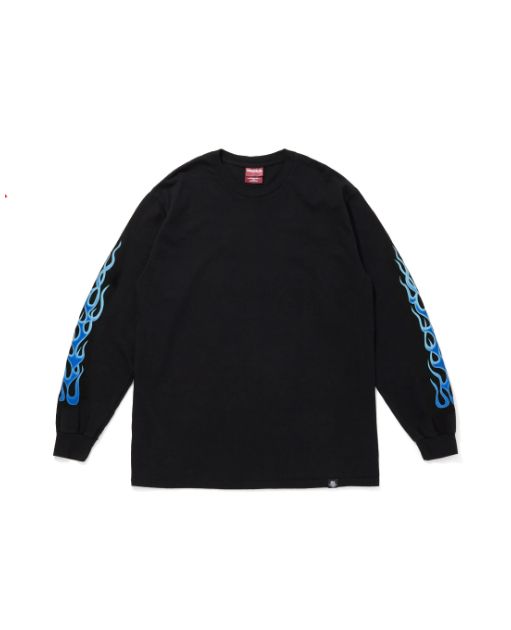 30th L/S Tee / BLACK×BLUE / プリントロングスリーブティー