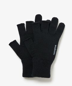 HIKER FINGERLESS GLOVES WOOL YARN / BLACK