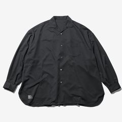 COOLFIBER OPEN COLLAR L/S SHIRT / BLACK