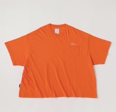 SUPER BIG FLAT POCKET SS TEE | ORANGE