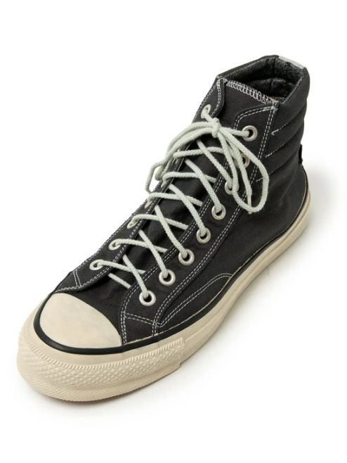 SPINGLE × nonnative DWELLER TRAINER 2 HI COTTON CANVAS OVERDYED WITH GORE-TEX / CHARCOAL