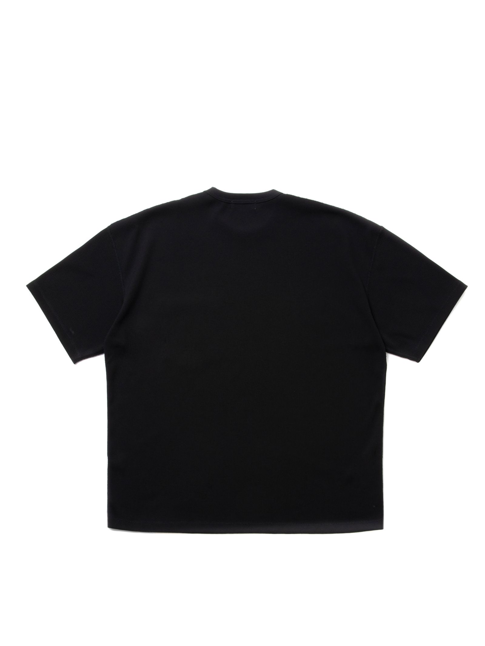 COOTIE PRODUCTIONS - T/C Waffle Error Fit S/S Tee / BLACK