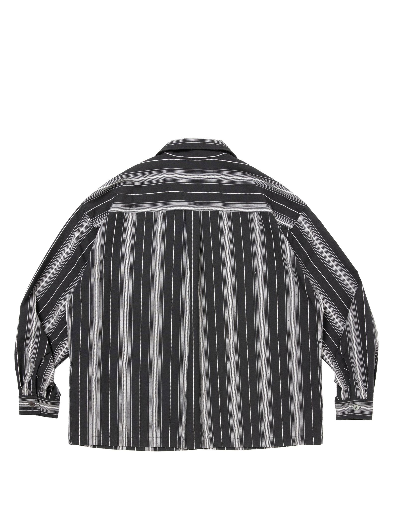 Dobby Chain Stripe L/S Cavana Shirt / BLACK / ストライプシャツ / CTE-26S413