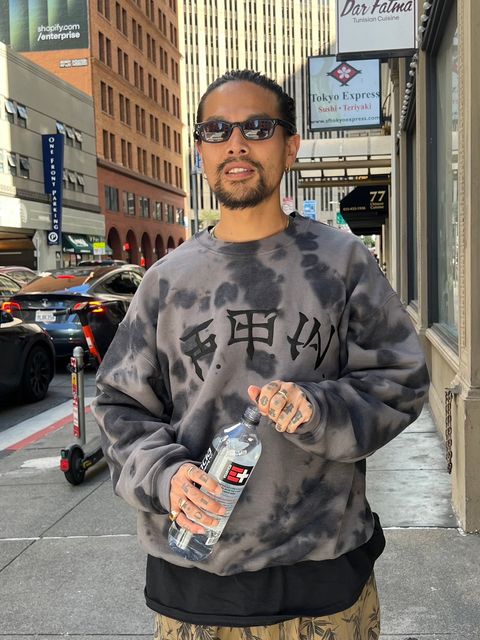 F.T.W. TIE DYE SWEAT SHIRT / GREY / タイダイスウェット