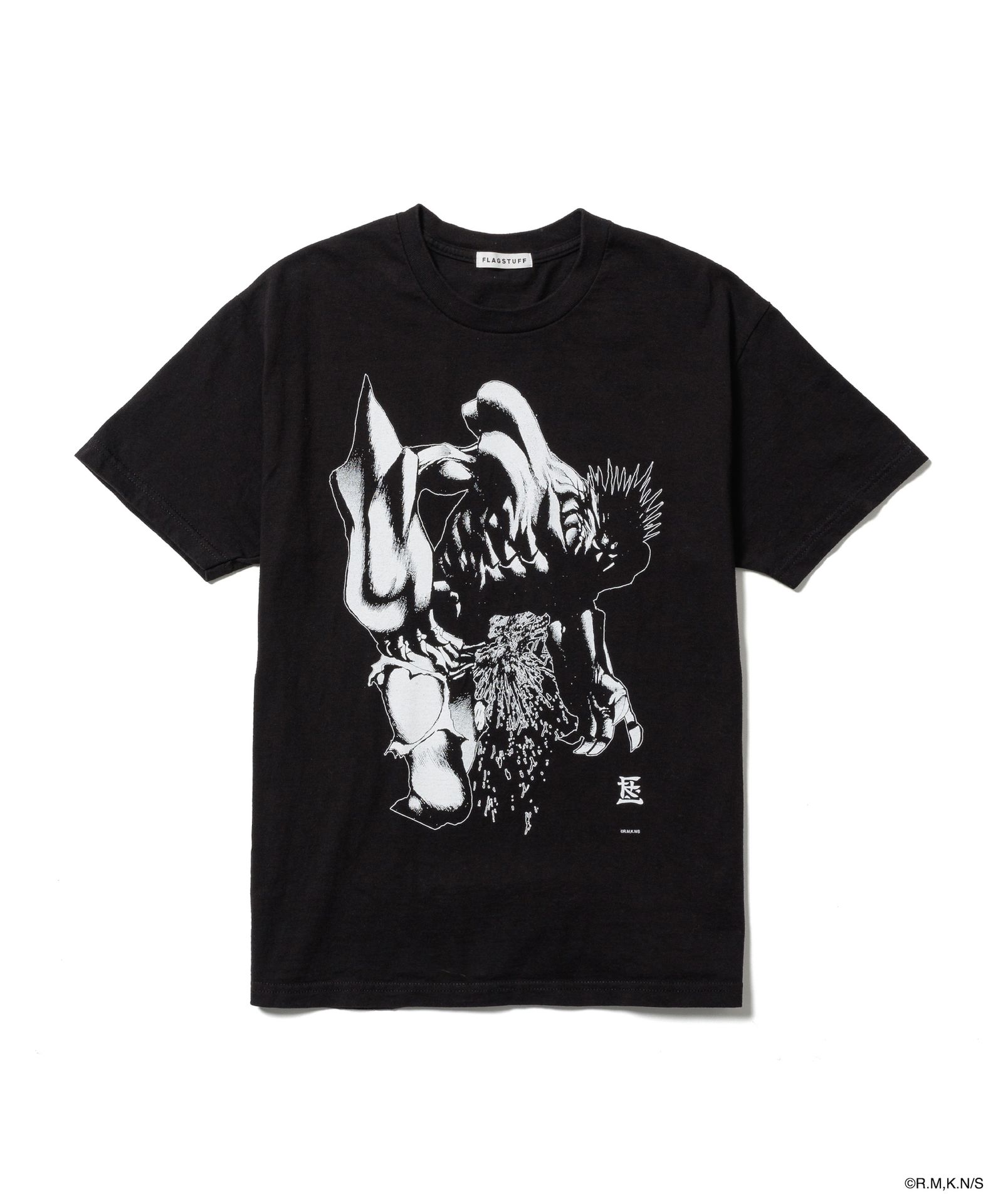 FLAGSTUFF - SS TEE3(xARMS) / BLACK / ARMSコラボティー