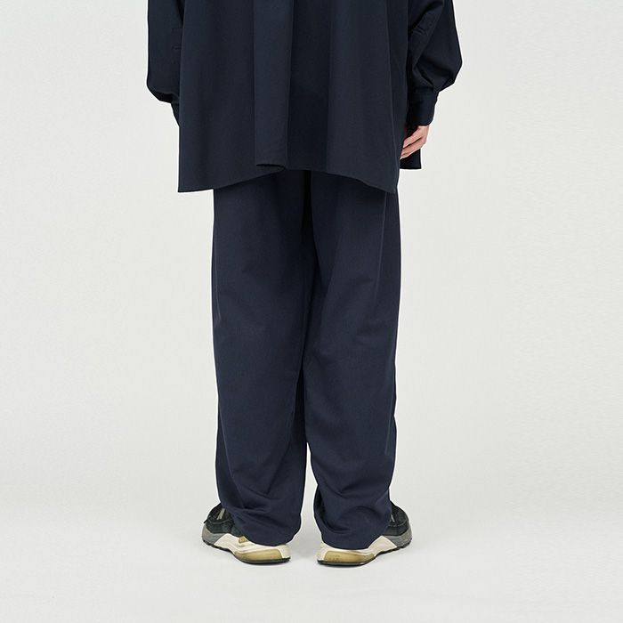 COOLFIBER TWO TUCK EASY PANTS / BLACK