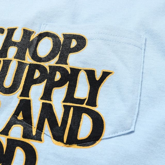 C&H LOGO POCKET TEE / LIGHT BLUE / プリント ティーシャツ