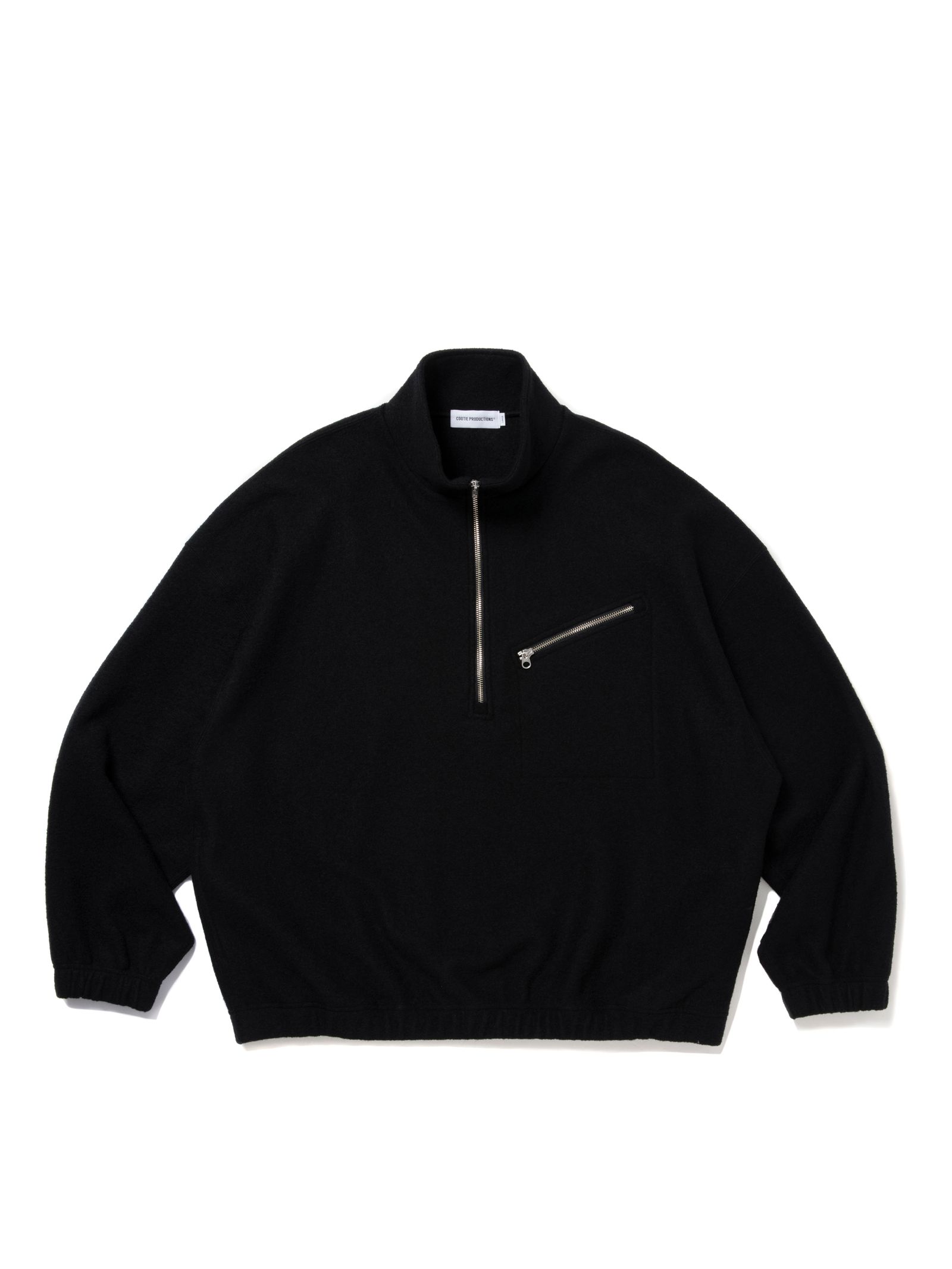 W/N Fleece Half Zip Top / BLACK /  ウールフリースハーフジップ